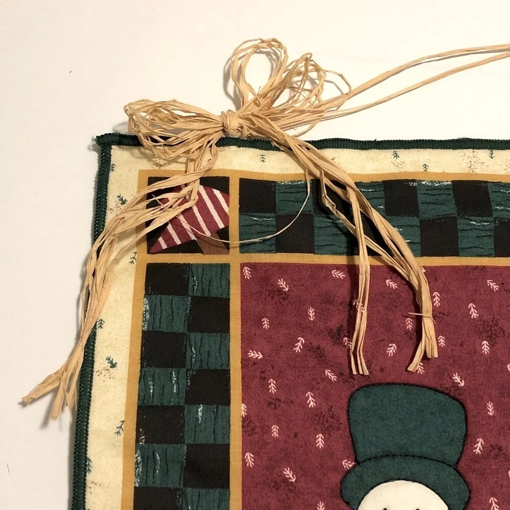 Festive Snowman Wall Hanging Decor